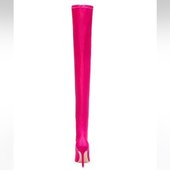 New Stuart Weitzman Ultrastuart Legging 100 Boot Fuchsia Pink OTK Sexy Sz 7.5 - Picture 4 of 15